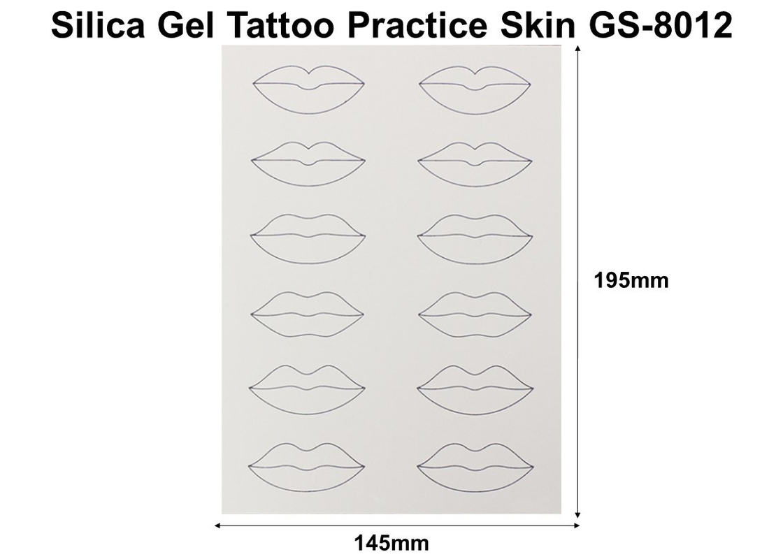 Harmless Silicone Tattoo Practice Skin Non Toxic 100 Pieces Like Real Human Skin