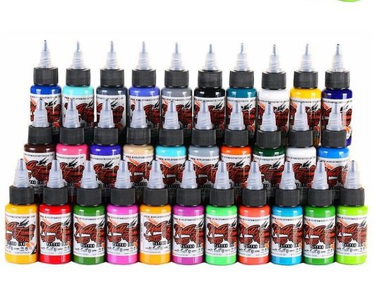 Rainbrow Colors مجموعة بسيطة نصف أوقية الوشم الحبر صالح للمبتدئين سهلة التشغيل